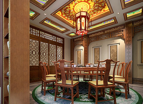 耀州中式古典风格家居装修设计效果图